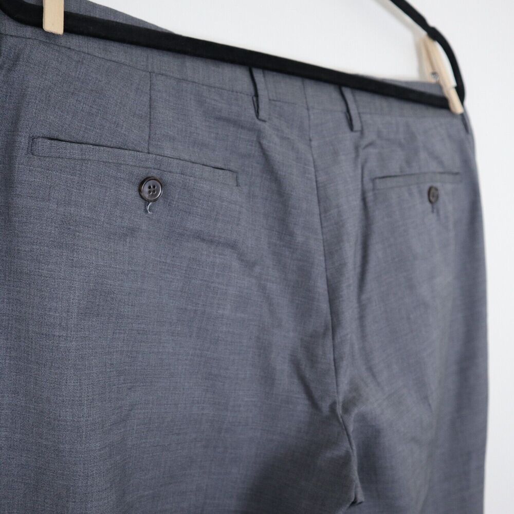 Maison Margiela IT 54 Gray Wool Trousers Slim Straight Leg Pants - Picture 9 of 9